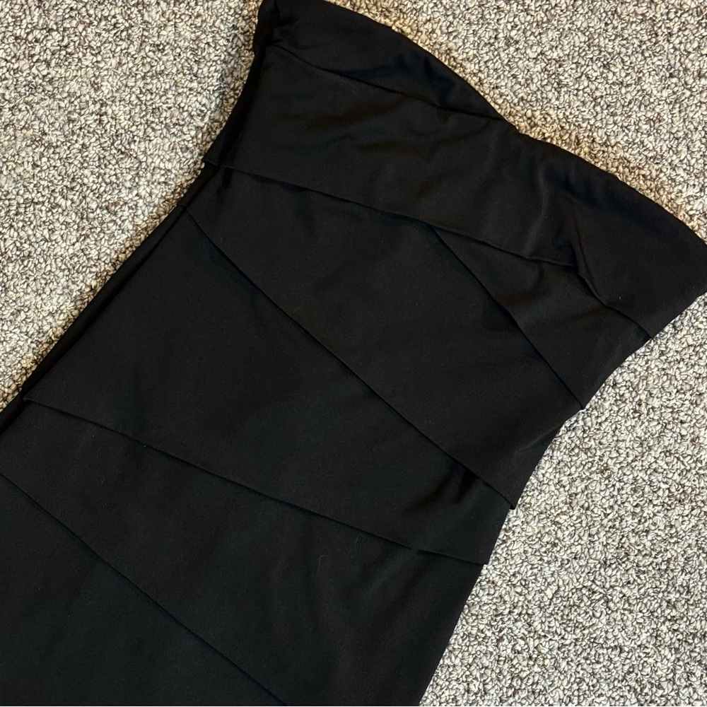 White House Black Market Strapless Black Dress - Picture 4 of 7